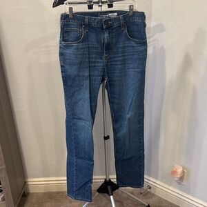 Men's Carhartt Rugged Flex Slim Fit 5 pocket Tapered 31 x 32 Blue Denim Jeans